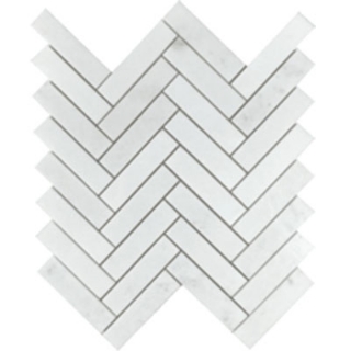 Picture of Tesoro - Metropolitan Stone Herringbone Mosaic Thassos
