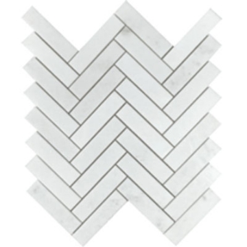 Picture of Tesoro - Metropolitan Stone Herringbone Mosaic Thassos