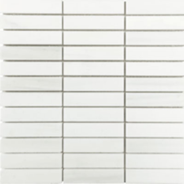 Picture of Tesoro - Metropolitan Stone Stacked Mosaic 1 x 4 White Dolomite
