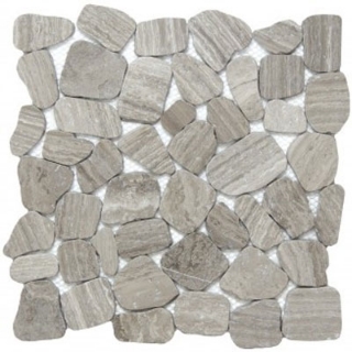 Picture of Emser Tile - Cultura Limestone Pebble Mosaic Gray