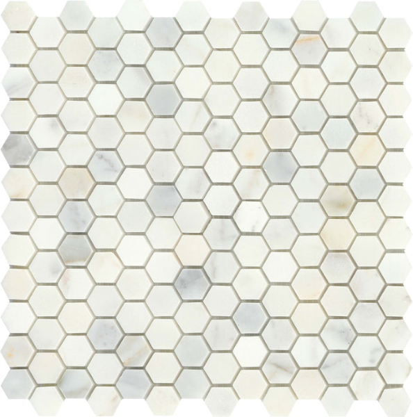 Picture of Emser Tile - Marble Hexagon Mosaic Polished Calacata Oro