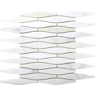 Picture of Emser Tile - Marble Convex Mosaic Winter Frost