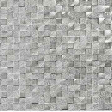 Picture of Daltile - Structure 3D Brick Joint Cube Mosaic Steel