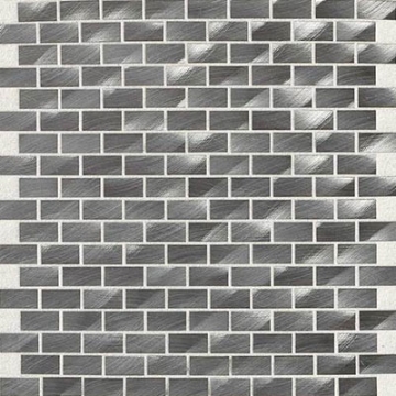 Picture of Daltile - Structure 1/2 x 1 Brick Joint Mosaic Gunmetal