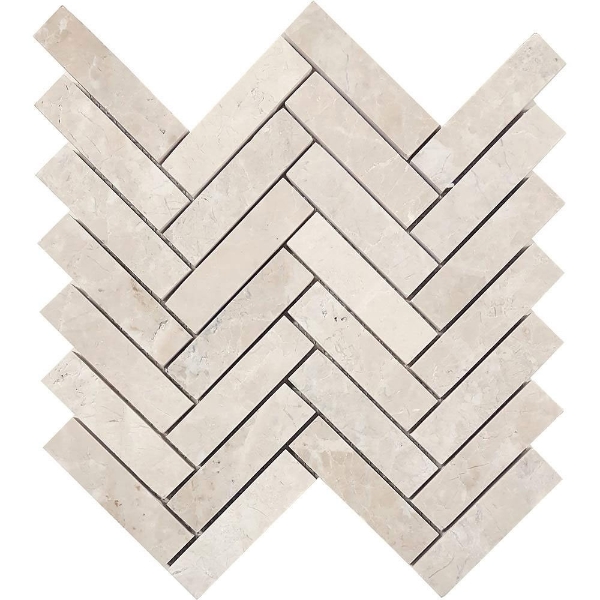 Picture of Tesoro - Pietra Antica Antiqued Stones Herringbone Mosaic Chateaux