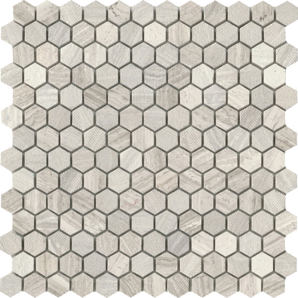 Picture of Emser Tile - Metro Hexagon Mix 1 x 1 Cream