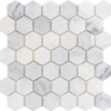 Picture of Emser Tile - Marble Hexagon Mix 2 x 2 Mosaic Winter Frost