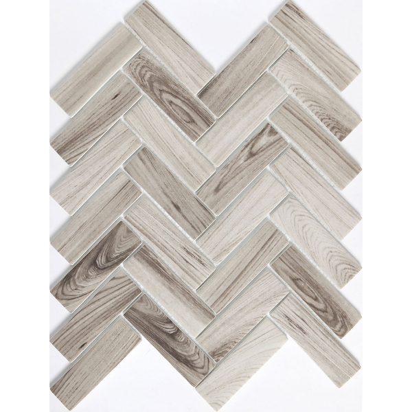Picture of Emser Tile - Echo Herringbone Gray