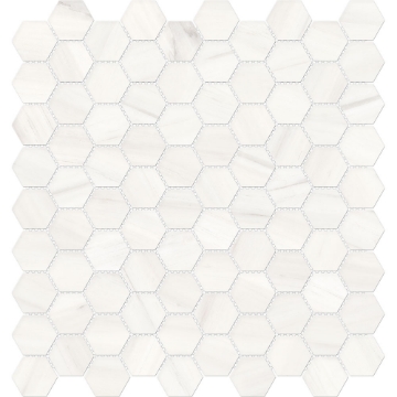 Picture of Tesoro - Mayfair Hexagon Polished Suave Bianco