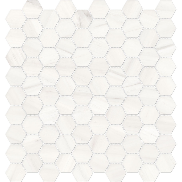 Picture of Tesoro - Mayfair Hexagon Polished Suave Bianco