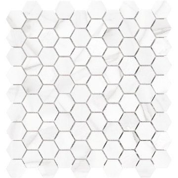 Picture of Tesoro - Mayfair Hexagon Polished Volakas Grigio