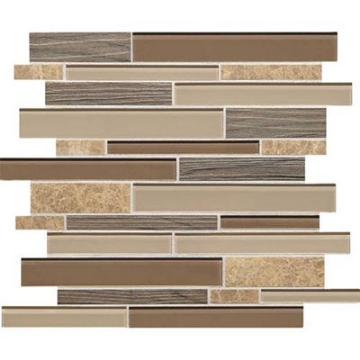 Picture of Daltile - Idyllic Blends Random Linear Mosaic Sylvan Sunset