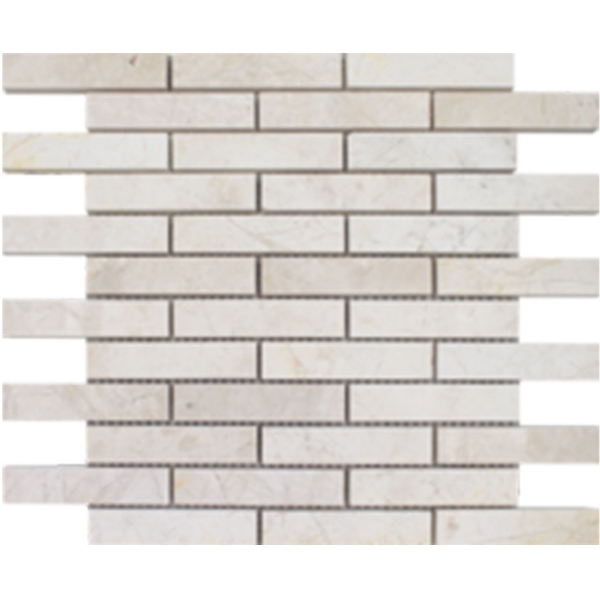 Picture of Tesoro - Pietra Antica Select Polished Travertine Mosaics Imperial Pearl Staggered