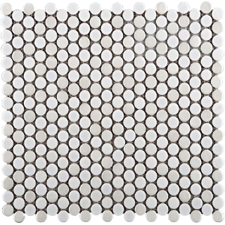 Picture of Emser Tile - Confetti II Penny Round White