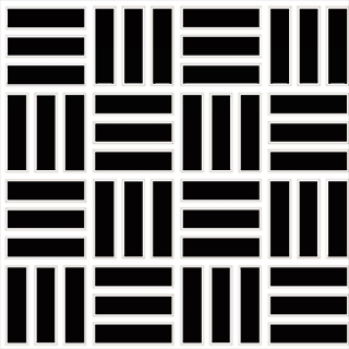 Picture of Daltile - Color Wheel Mosaic Lattice Weave Black