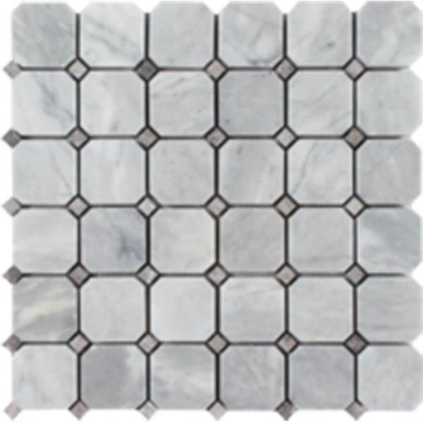 Picture of Tesoro - Metropolitan Stone Octagon Dot Deep Blue