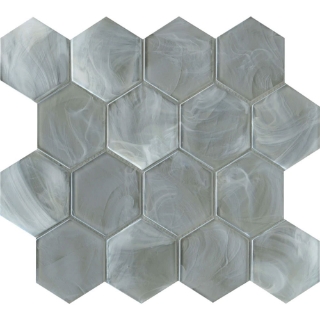 Picture of Emser Tile - Splash Hexagon Silver
