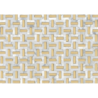 Picture of Emser Tile - Link White Gold Pattern
