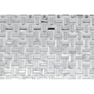 Picture of Emser Tile - Link White Silver Pattern