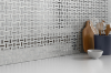 Picture of Emser Tile - Link White Silver Pattern