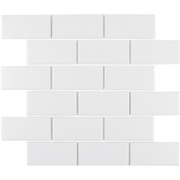 Picture of Tesoro - Gallery Staggered Brick Mosaic White Textured