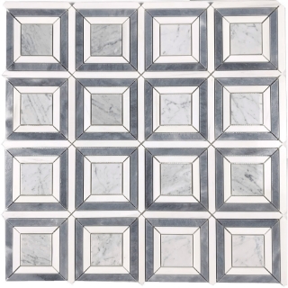 Picture of Tesoro - Metropolitan Waterjet Lente Dolomite Bianco Carrara Gray