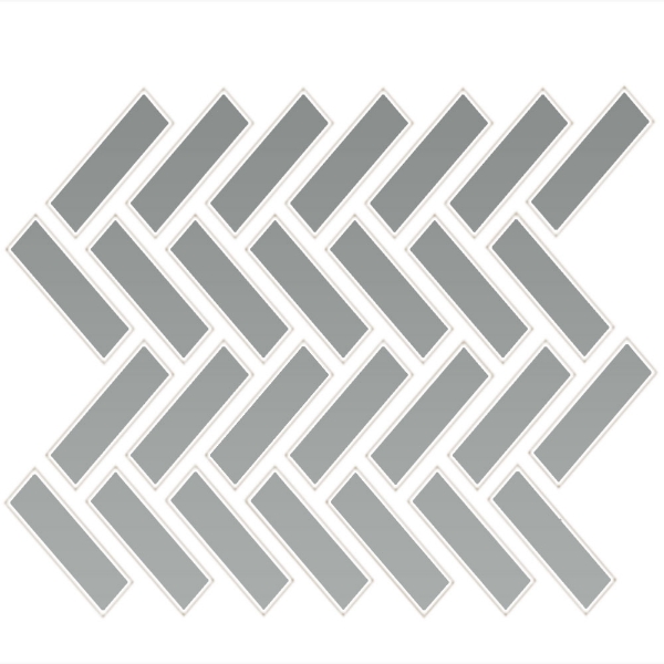 Picture of Daltile - Color Wheel Mosaic Herringbone Matte Desert Grey