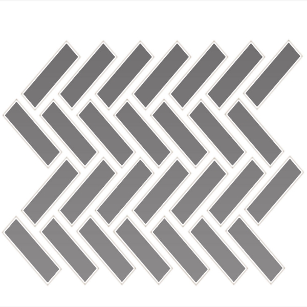 Picture of Daltile - Color Wheel Mosaic Herringbone Matte Suede Grey