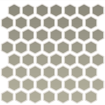 Picture of Daltile - Color Wheel Mosaic Hexagon Matte Architectural Grey