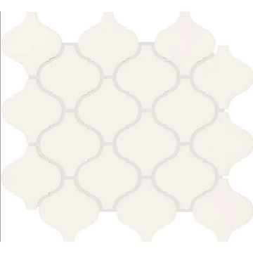 Picture of Daltile - Color Wheel Retro Arabesque Arctic White Glossy