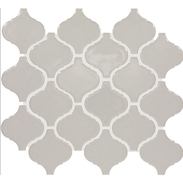 Picture of Daltile - Color Wheel Retro Arabesque Desert Gray Glossy