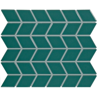 Picture of Daltile - Color Wheel Retro Chevron Peacock Glossy