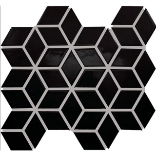 Picture of Daltile - Color Wheel Retro Cube Black Glossy
