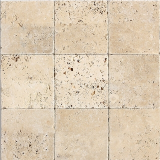 Picture of Daltile - Travertine 6 x 6 Tumbled Ivory Classico