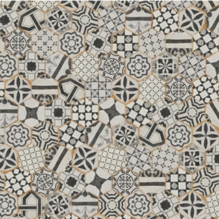 Picture of Tesoro - Cotto Del Campiano Hexagon Deco Mix Deco