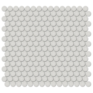 Picture of Tesoro - Soho Penny Round Mosaic Halo Grey Glossy