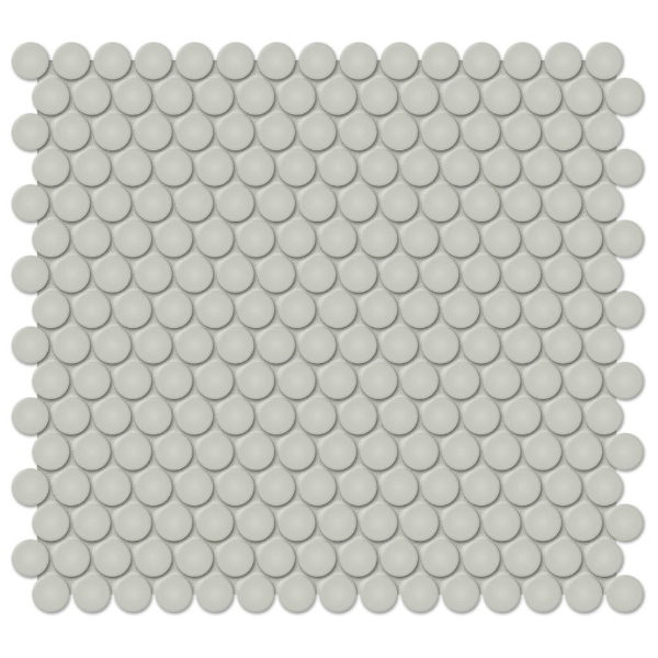 Picture of Tesoro - Soho Penny Round Mosaic Soft Sage Matte