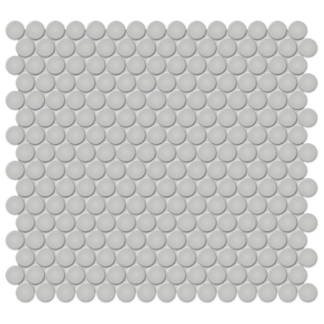 Picture of Tesoro - Soho Penny Round Mosaic Loft Grey Matte