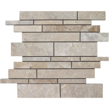 Picture of Tesoro - Pietra Antica Antiqued Stones Random Linear Mosaic Cashmere Beige