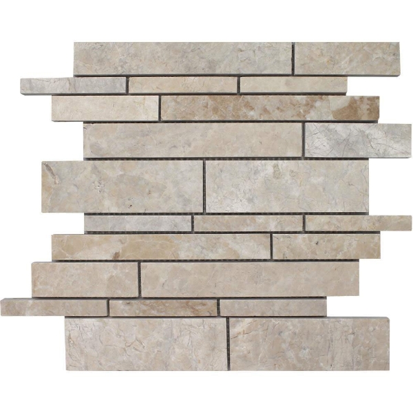 Picture of Tesoro - Pietra Antica Antiqued Stones Random Linear Mosaic Cashmere Beige