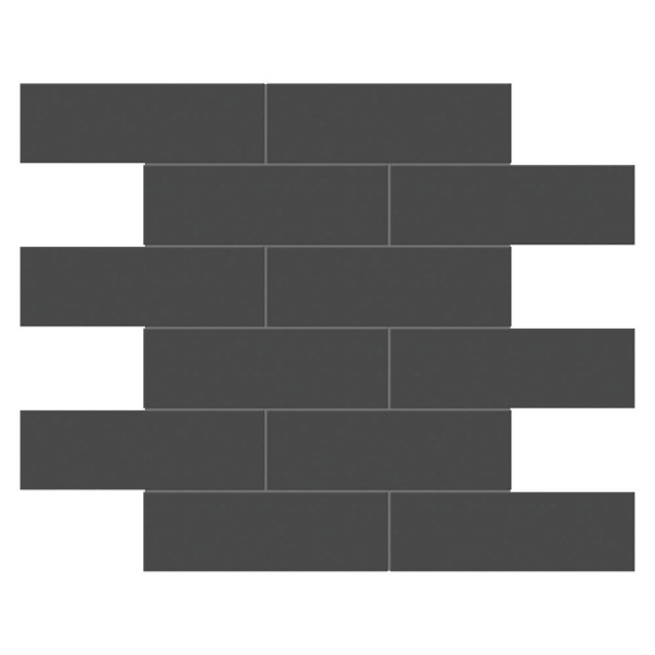 Picture of Tesoro - Soho Brick Glossy Mosaic Retro Black