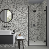 Picture of Emser Tile - Source 1 x 1 Hex Mosaic Dark Blend