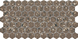 Picture of Daltile - Keystones 2 x 2 Hexagon Artisan Brown Speckle