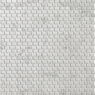 Picture of Emser Tile - Marble Mini Offset Mosaic Bianco Gioia