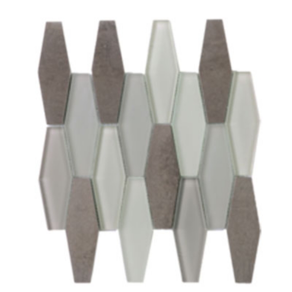 Picture of Tesoro - Metropolitan Stone and Glass Blends Diamond Mosaic Mink