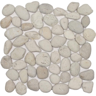 Picture of Tesoro - Ocean Stones Pebble Mosaic Classic White