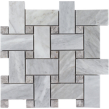 Picture of Tesoro - Metropolitan Stone Basketweave Mosaic Deep Blue