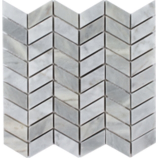 Picture of Tesoro - Metropolitan Stone Chevron Mosaic Deep Blue