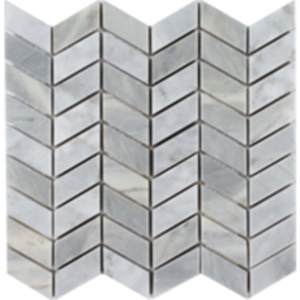 Picture of Tesoro - Metropolitan Stone Chevron Mosaic Deep Blue