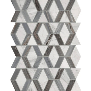 Picture of Daltile - Perfit Mosaix Ashen Palissandro Carrara White Hinge Polished